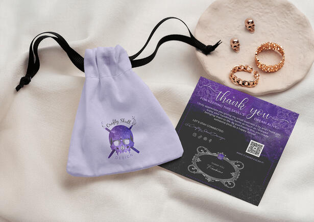 Crafty Skull Design Logo and Packaging